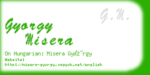 gyorgy misera business card